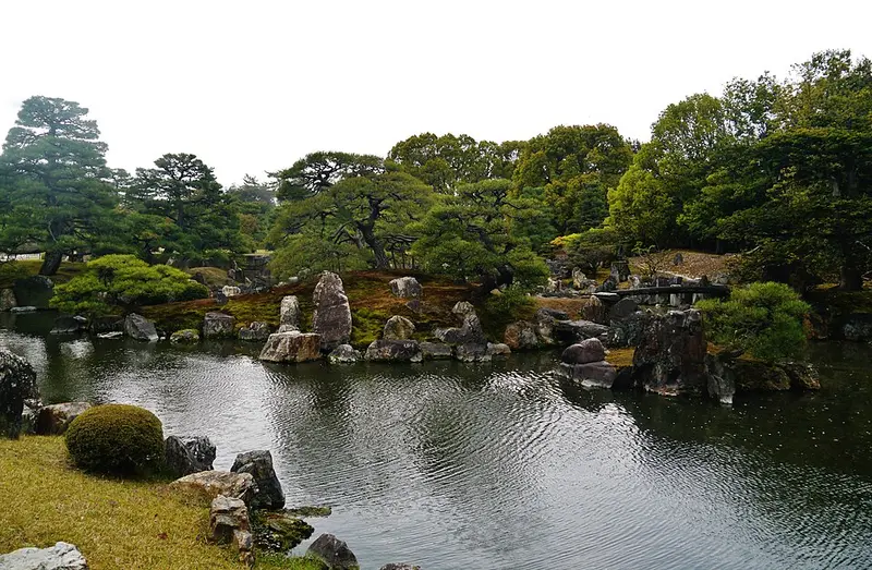 Jardin Ninomaru du palais Nijo à Kyoto