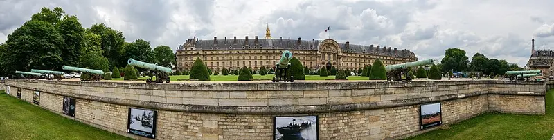 Vue panoramique de l'hôtel des invalides