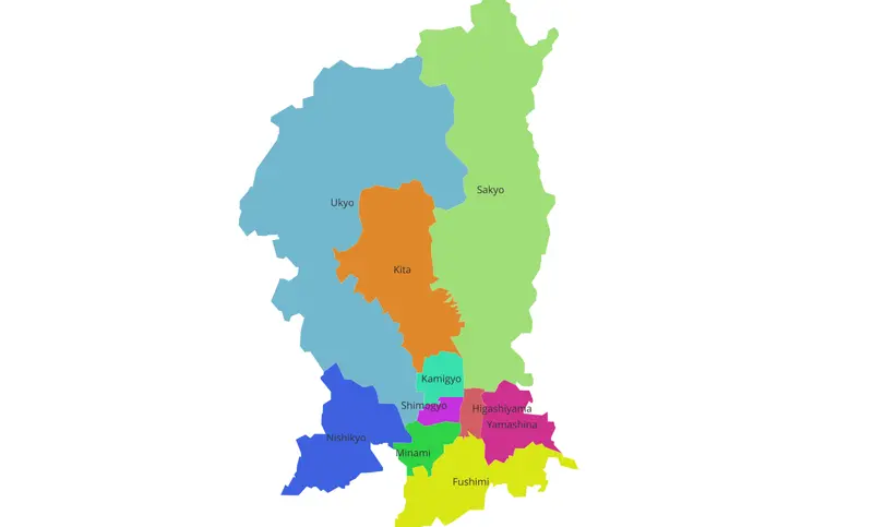 Arrondissements de Kyoto